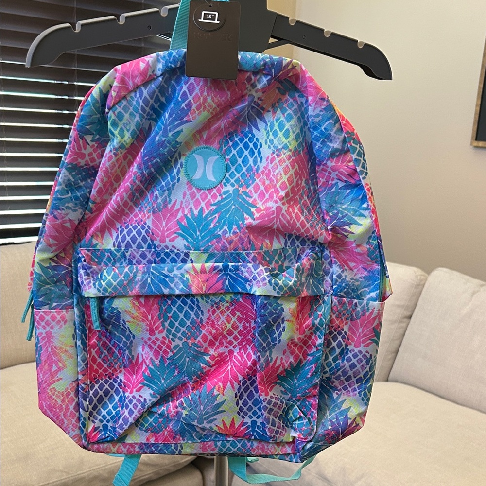 Hurley Dawn Patrol Backpack with a pineapple print